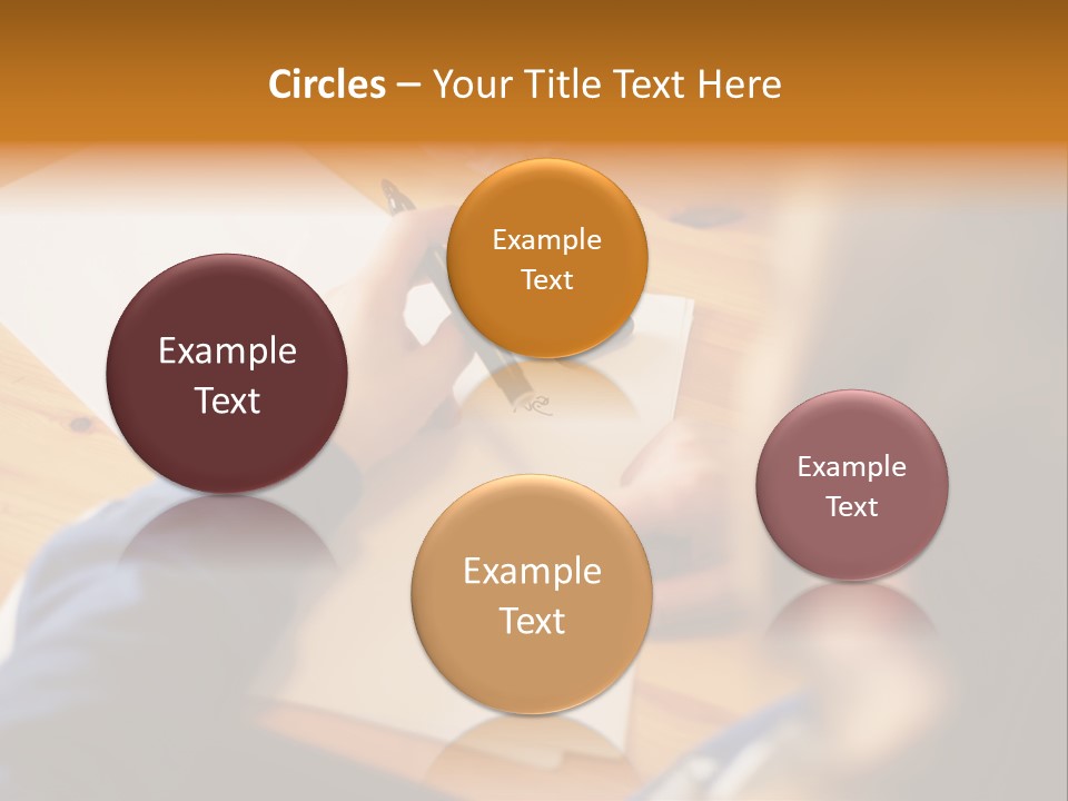 Occupation Graphic Desk PowerPoint Template