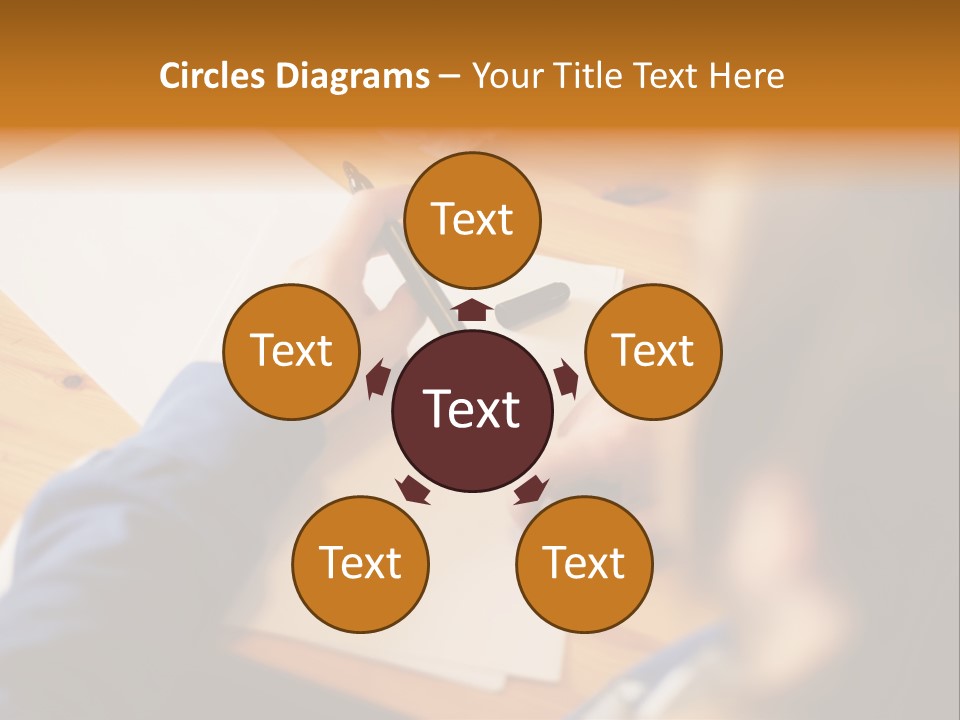 Occupation Graphic Desk PowerPoint Template