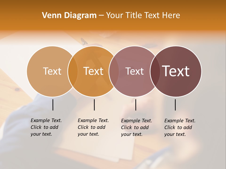 Occupation Graphic Desk PowerPoint Template