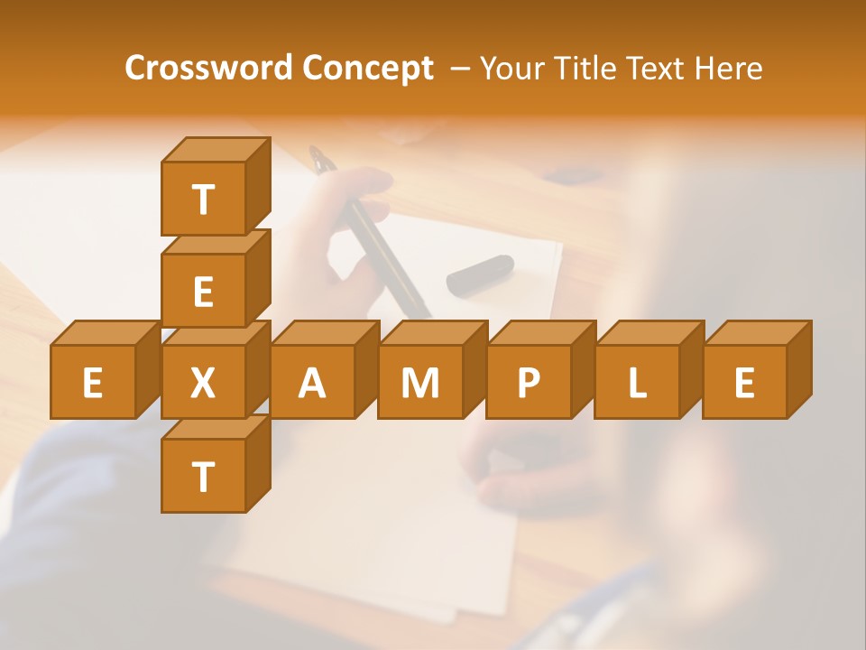 Occupation Graphic Desk PowerPoint Template