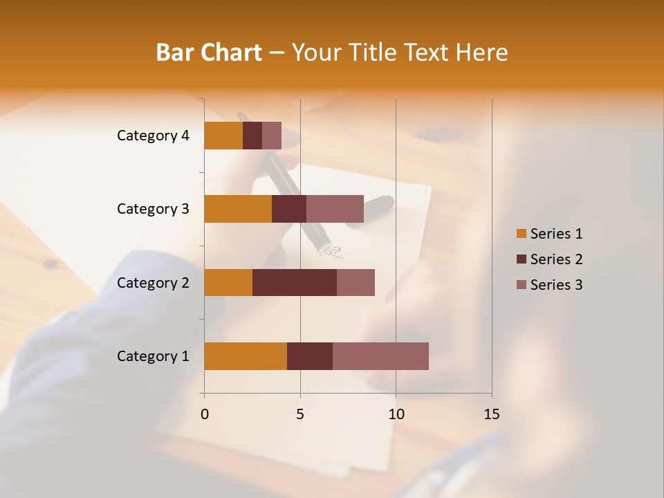 Occupation Graphic Desk PowerPoint Template