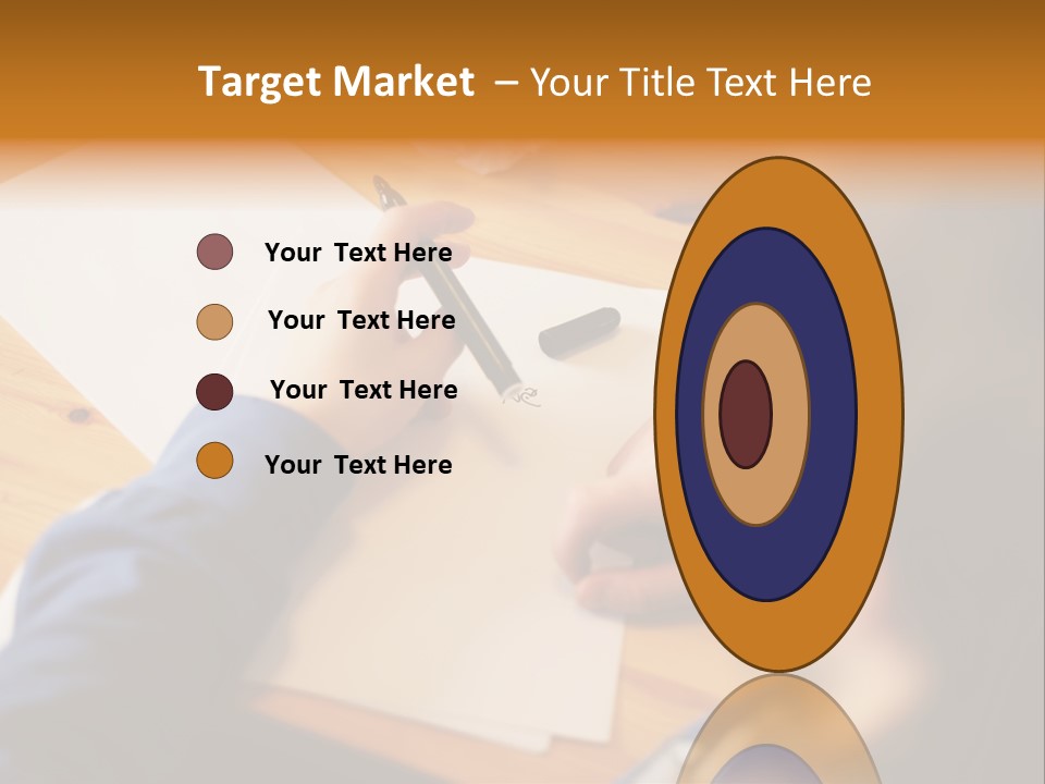 Occupation Graphic Desk PowerPoint Template