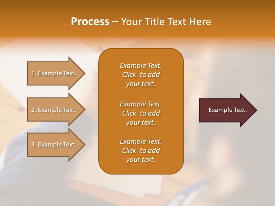 Occupation Graphic Desk PowerPoint Template