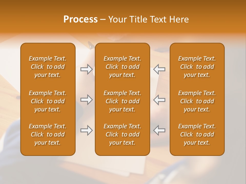 Occupation Graphic Desk PowerPoint Template