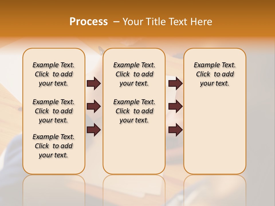 Occupation Graphic Desk PowerPoint Template
