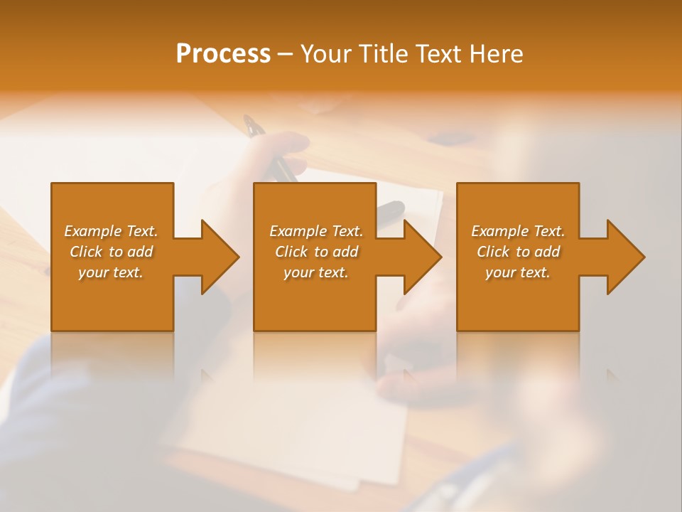 Occupation Graphic Desk PowerPoint Template