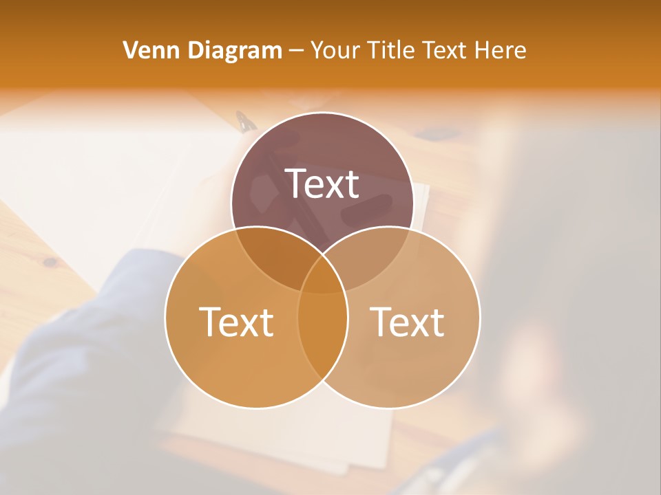 Occupation Graphic Desk PowerPoint Template