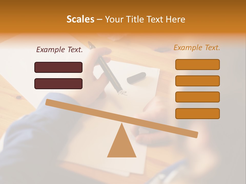 Occupation Graphic Desk PowerPoint Template