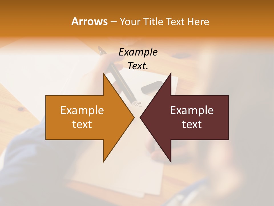 Occupation Graphic Desk PowerPoint Template