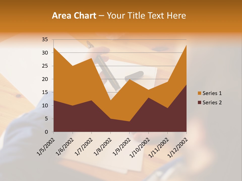 Occupation Graphic Desk PowerPoint Template