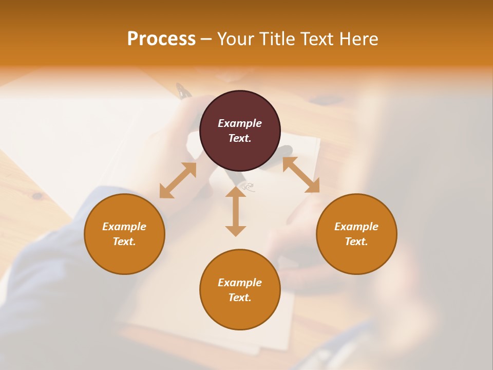 Occupation Graphic Desk PowerPoint Template