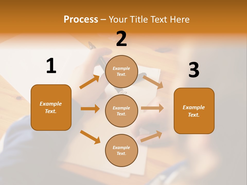 Occupation Graphic Desk PowerPoint Template