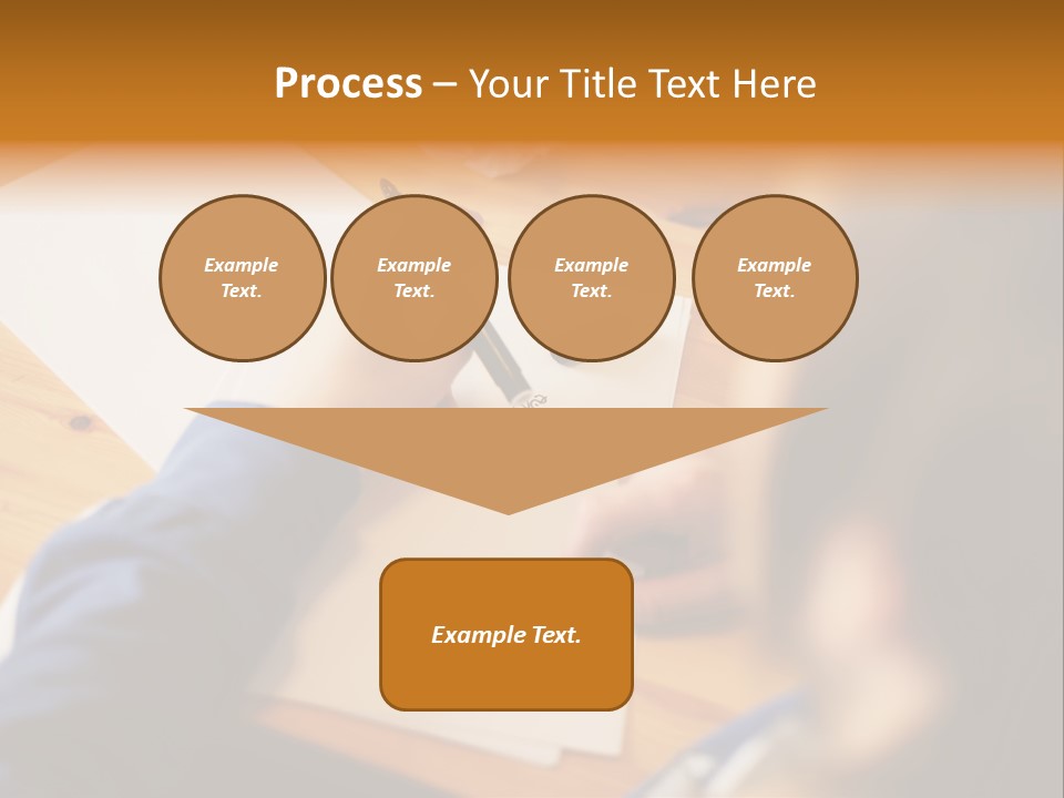 Occupation Graphic Desk PowerPoint Template