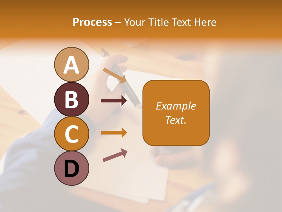 Occupation Graphic Desk PowerPoint Template