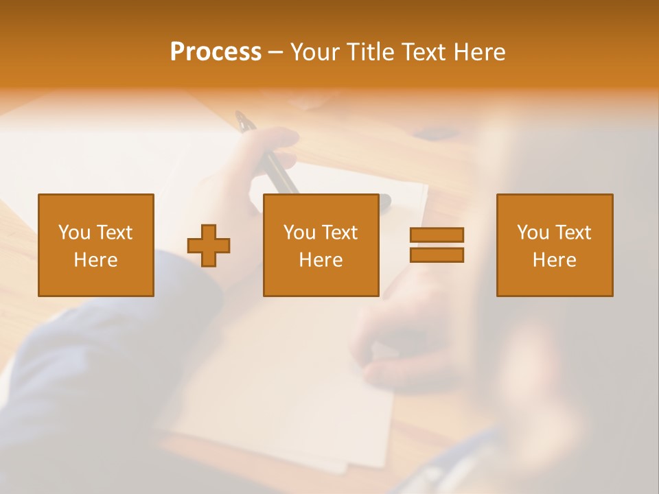 Occupation Graphic Desk PowerPoint Template