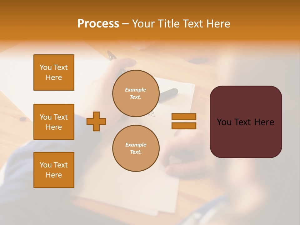 Occupation Graphic Desk PowerPoint Template