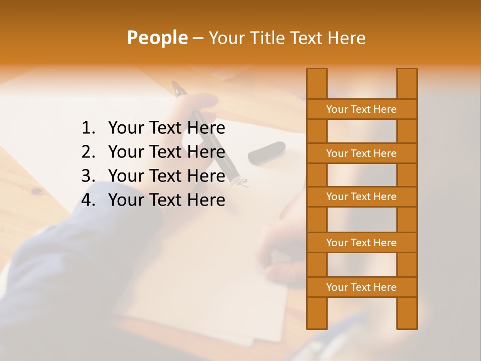 Occupation Graphic Desk PowerPoint Template