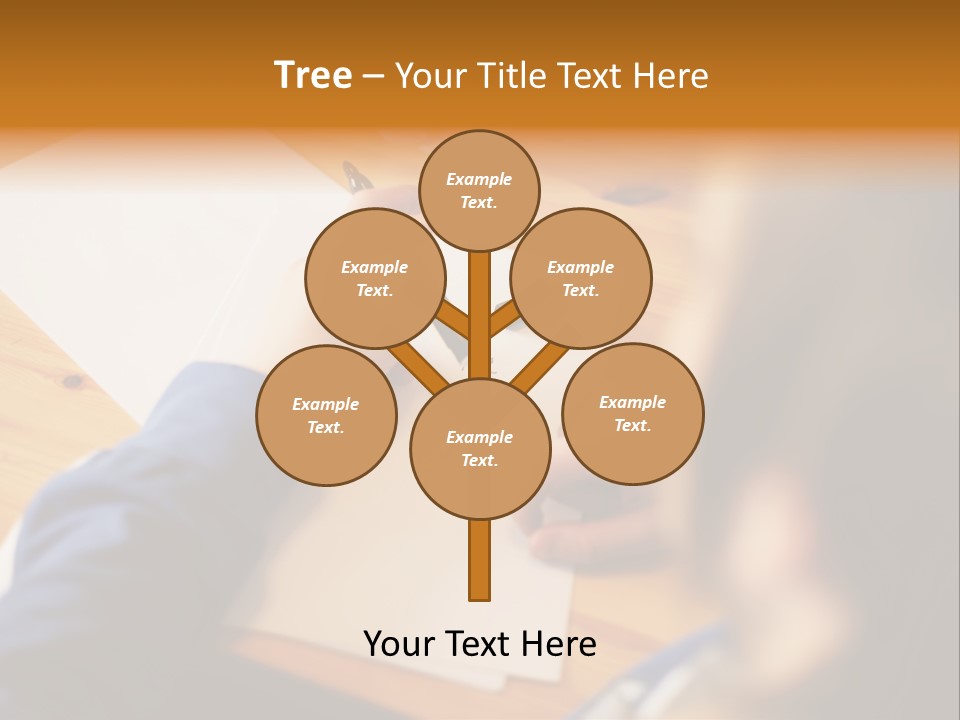 Occupation Graphic Desk PowerPoint Template