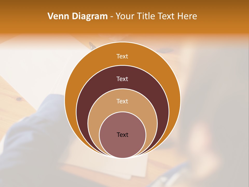 Occupation Graphic Desk PowerPoint Template