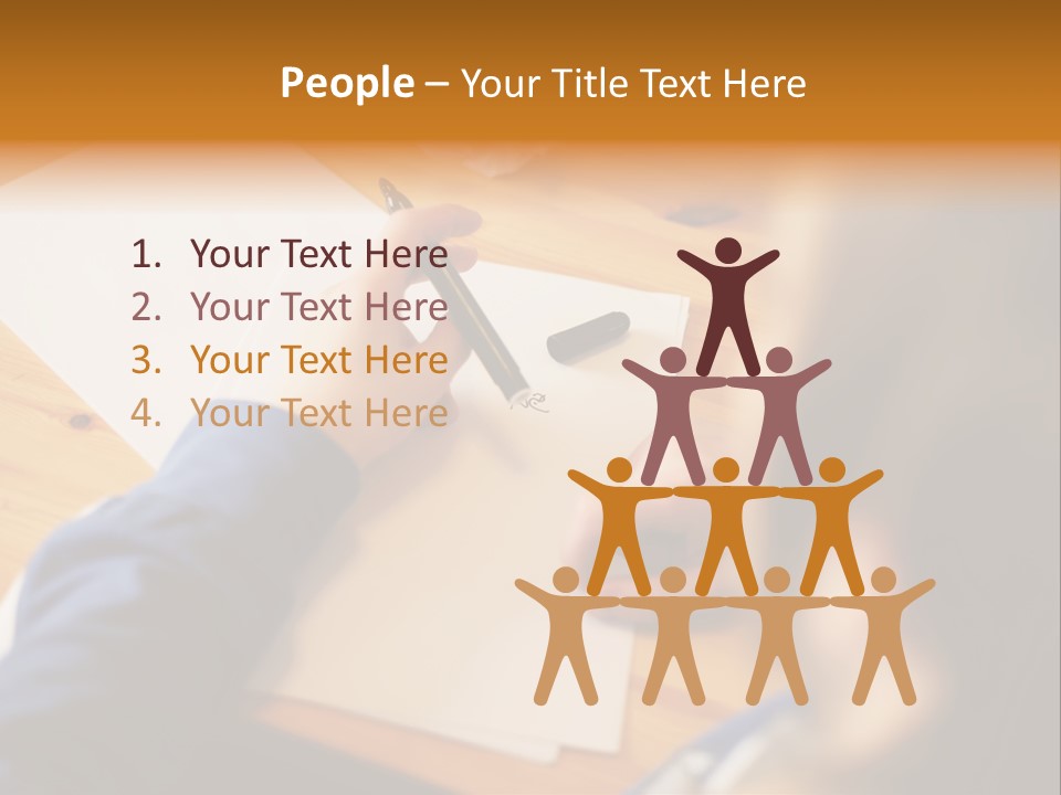 Occupation Graphic Desk PowerPoint Template