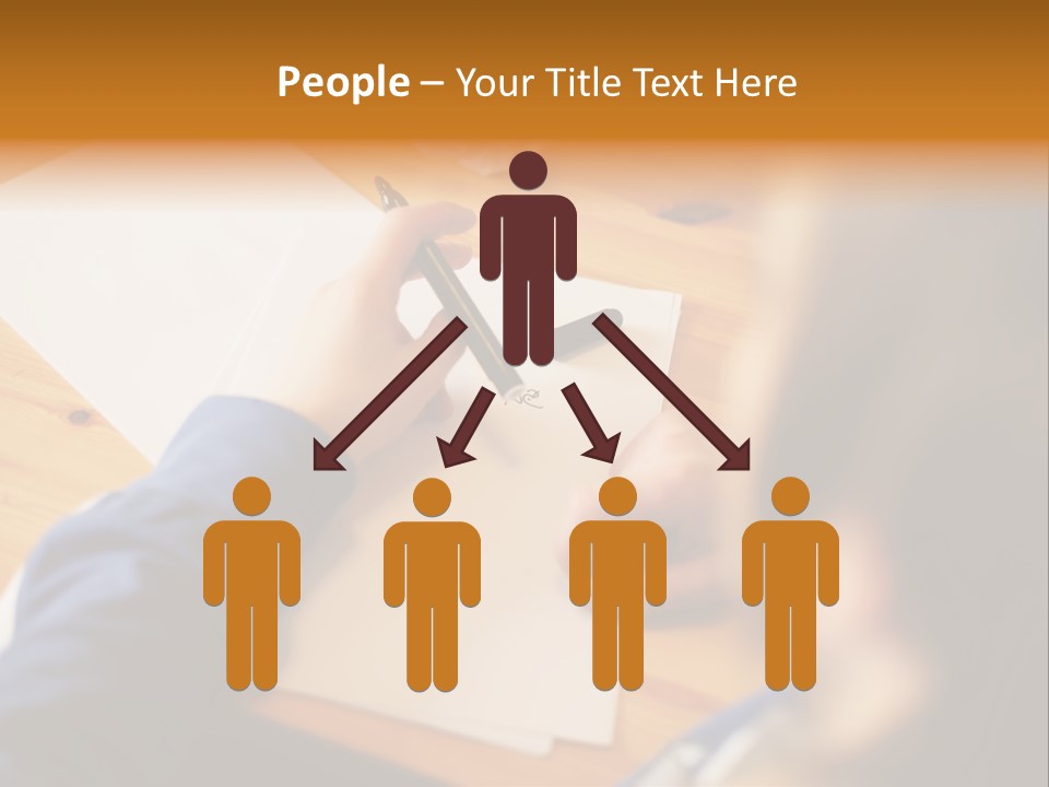 Occupation Graphic Desk PowerPoint Template