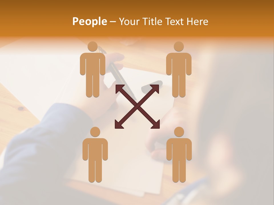 Occupation Graphic Desk PowerPoint Template