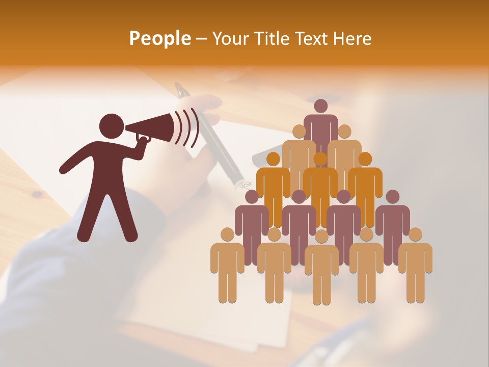 Occupation Graphic Desk PowerPoint Template