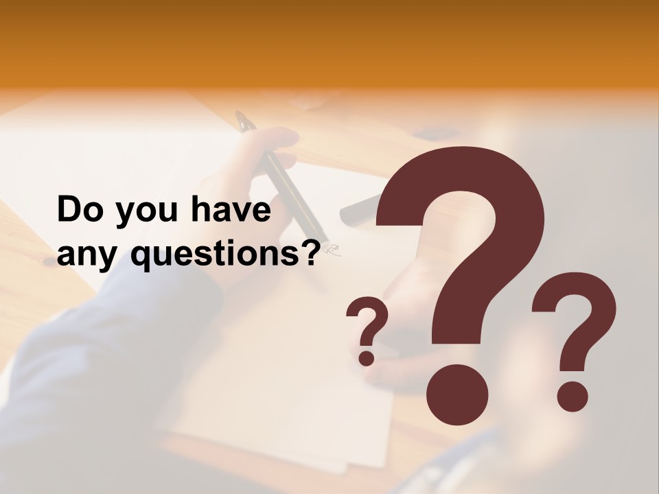 Occupation Graphic Desk PowerPoint Template