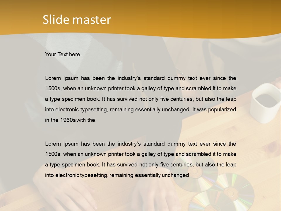 Coffee Curiosity Coffeecup PowerPoint Template