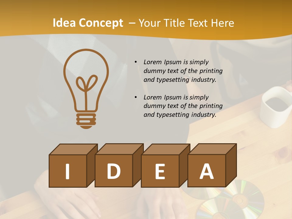 Coffee Curiosity Coffeecup PowerPoint Template