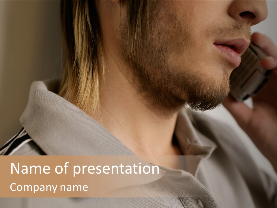 Female Guys Guy PowerPoint Template