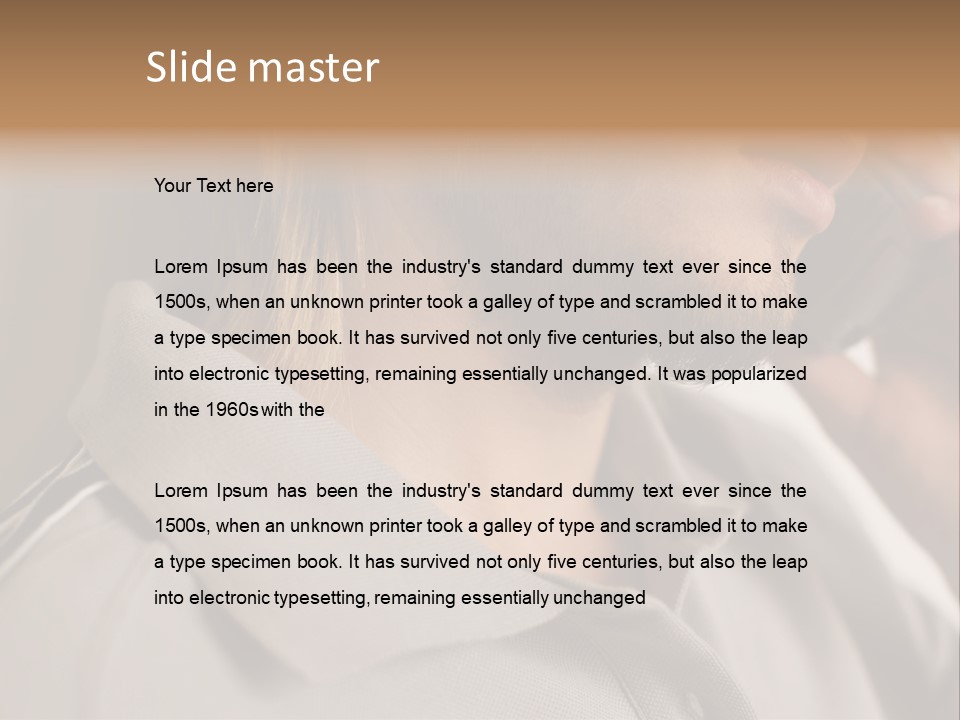 Female Guys Guy PowerPoint Template