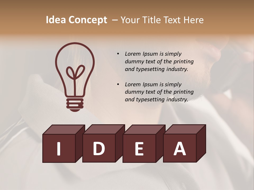 Female Guys Guy PowerPoint Template