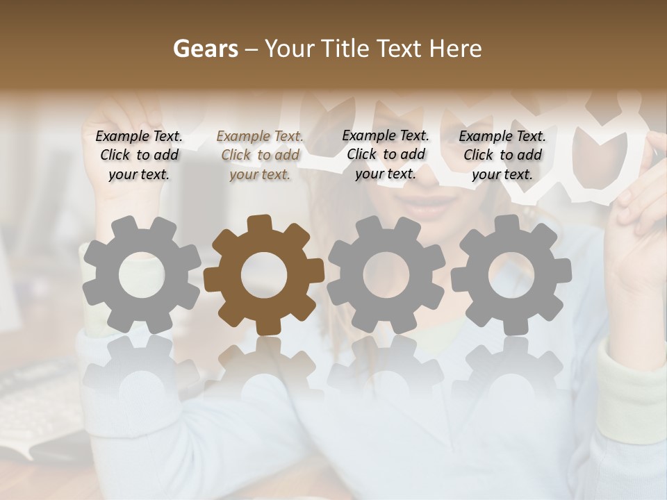 Officeinterior Paper Twopeople PowerPoint Template