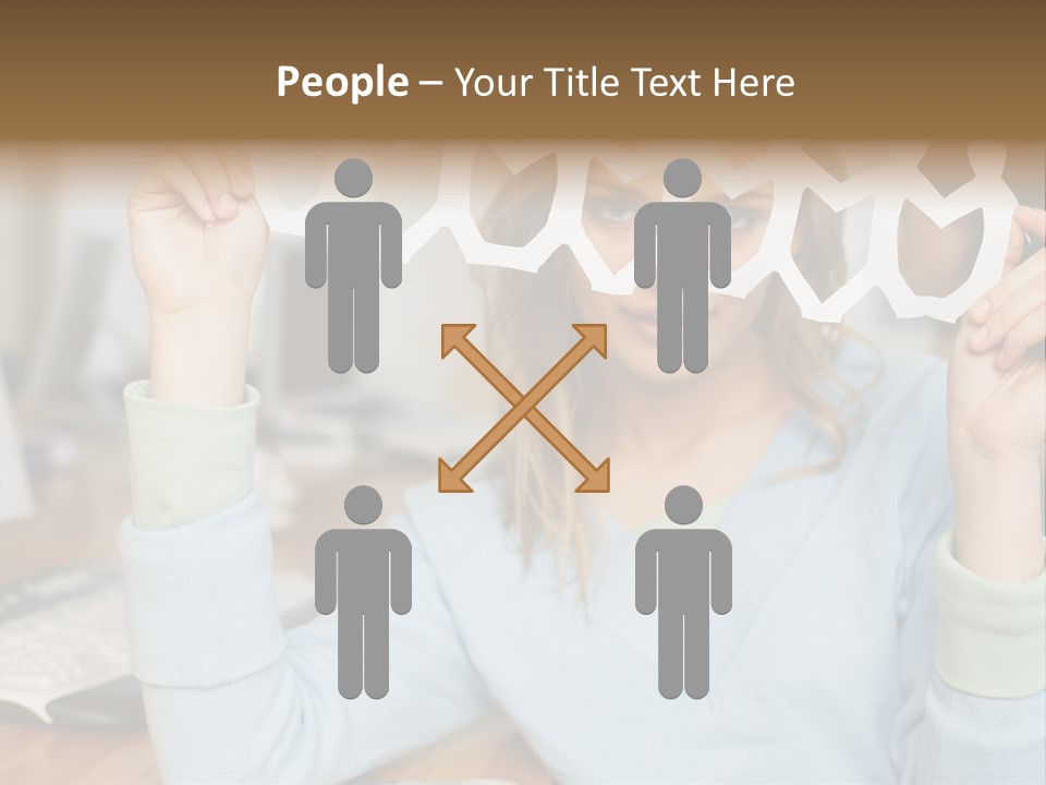 Officeinterior Paper Twopeople PowerPoint Template