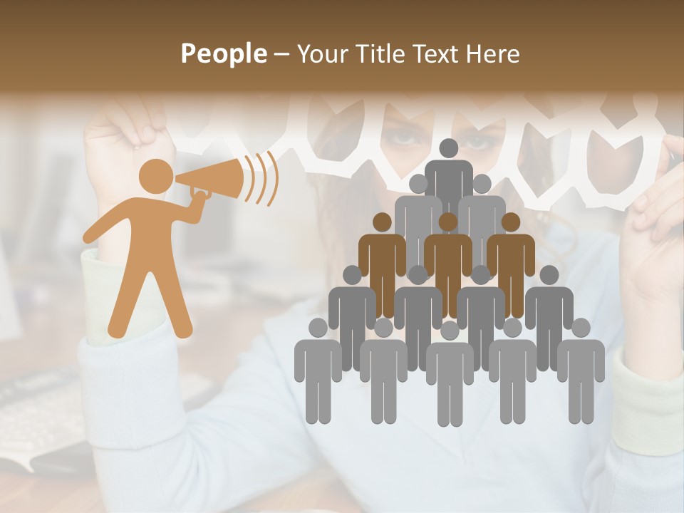 Officeinterior Paper Twopeople PowerPoint Template