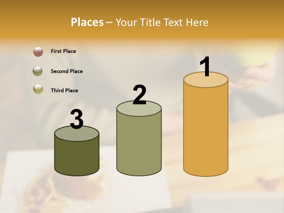 Man Officeworker Fastfood PowerPoint Template