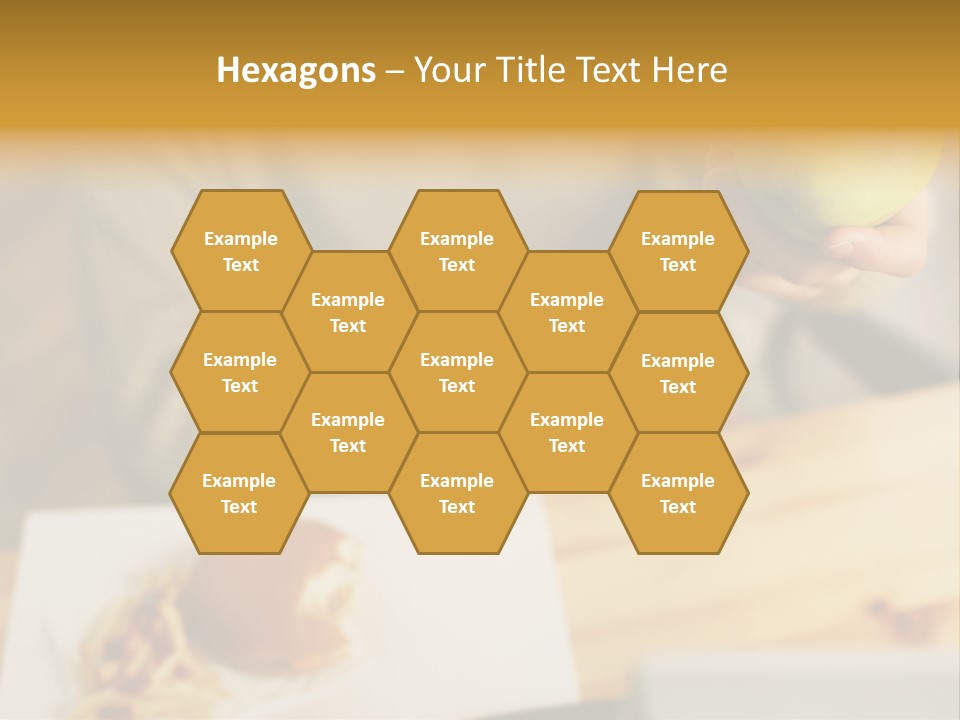 Man Officeworker Fastfood PowerPoint Template