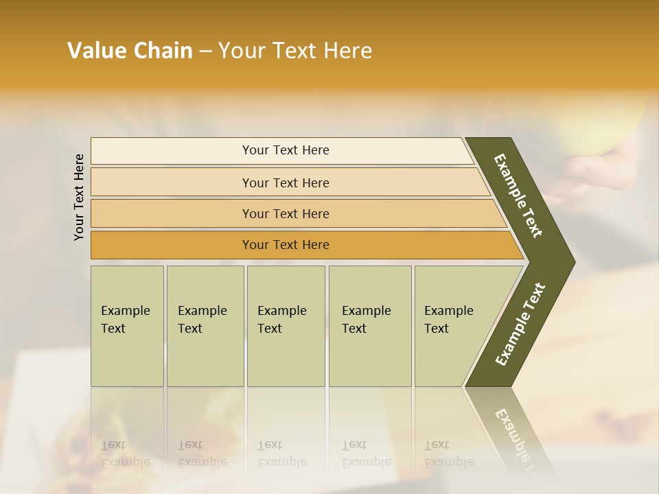 Man Officeworker Fastfood PowerPoint Template