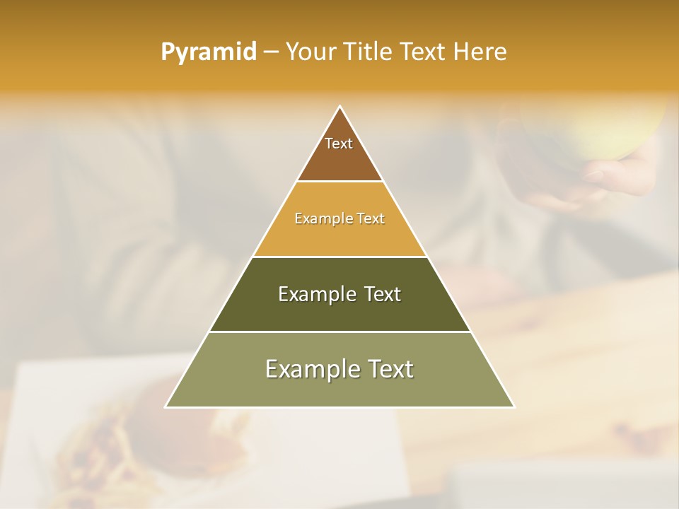 Man Officeworker Fastfood PowerPoint Template