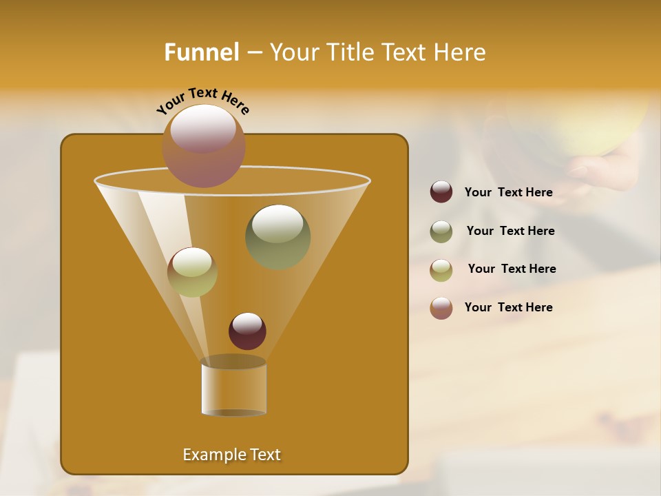 Man Officeworker Fastfood PowerPoint Template