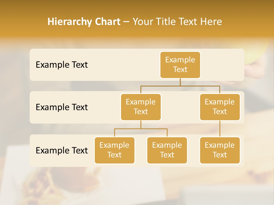 Man Officeworker Fastfood PowerPoint Template