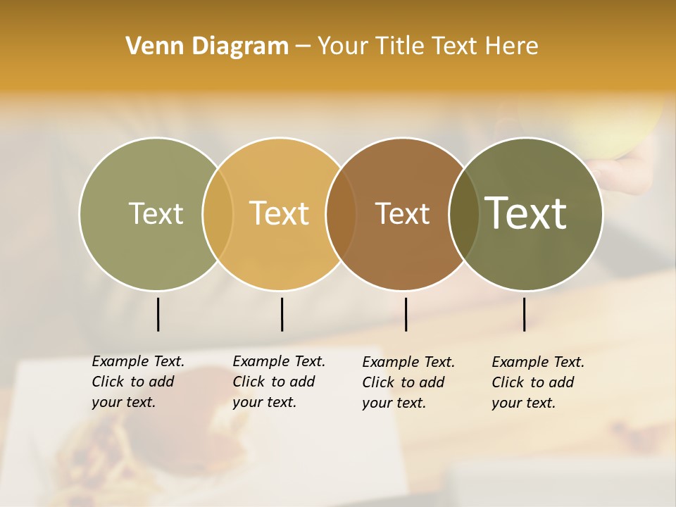Man Officeworker Fastfood PowerPoint Template