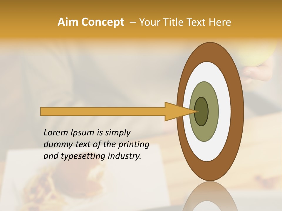 Man Officeworker Fastfood PowerPoint Template