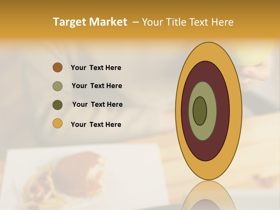 Man Officeworker Fastfood PowerPoint Template