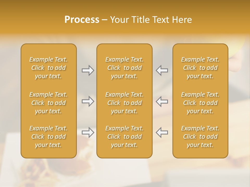 Man Officeworker Fastfood PowerPoint Template