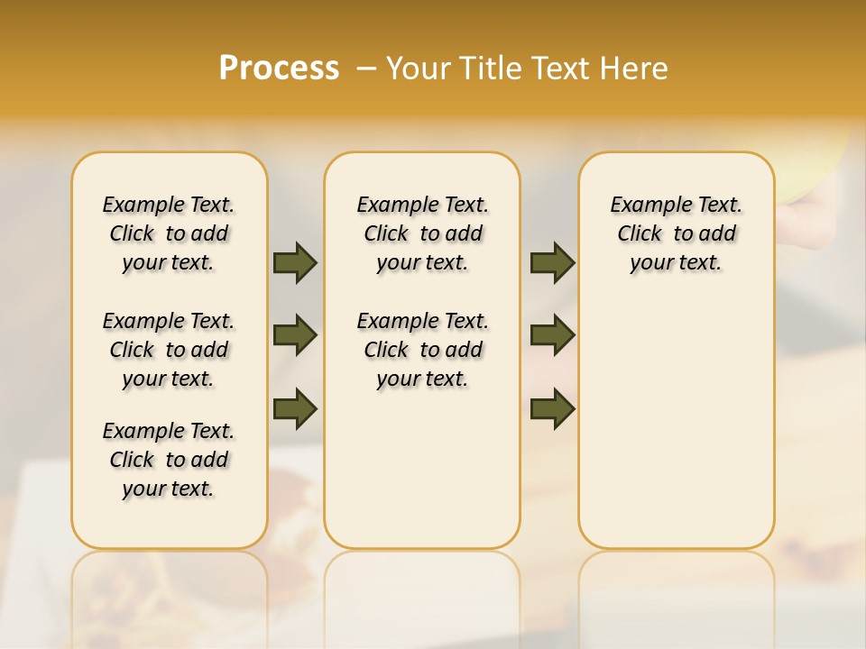 Man Officeworker Fastfood PowerPoint Template