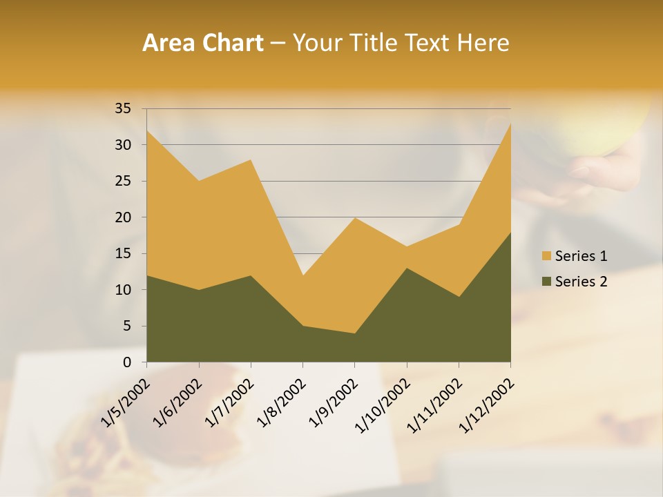 Man Officeworker Fastfood PowerPoint Template