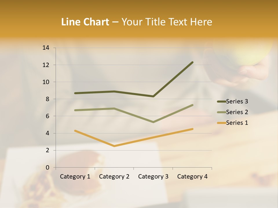Man Officeworker Fastfood PowerPoint Template