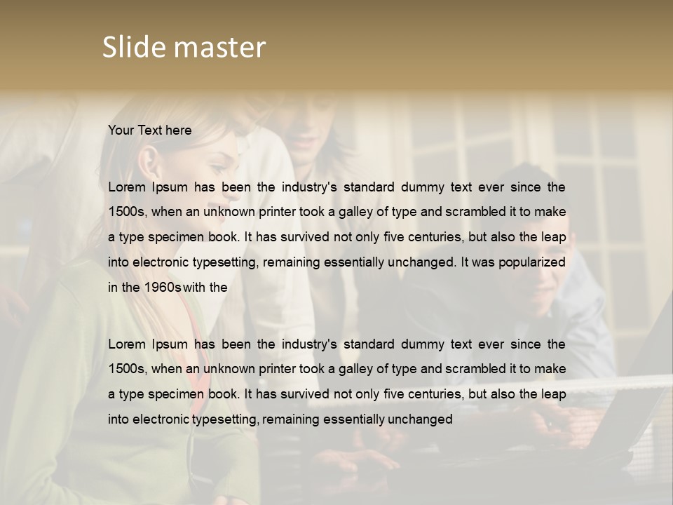 Print Thought Images PowerPoint Template